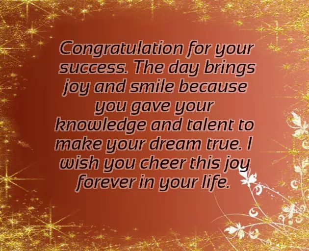 Congratulations Message For Result