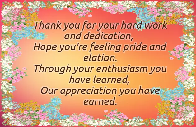 Poem For Appreciation