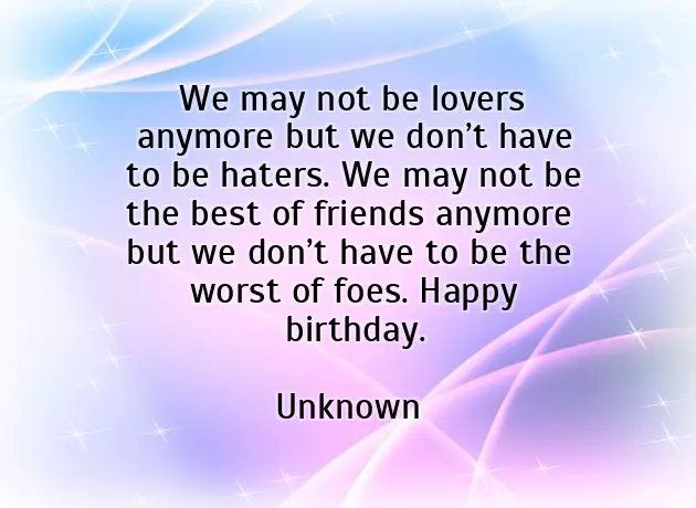 Birthday Wishes To An Ex Girlfriend Birthday Wishes To An Ex Girlfriend