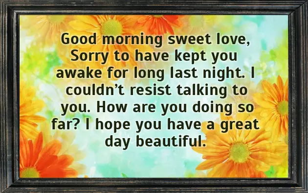Good Morning Best Love Message