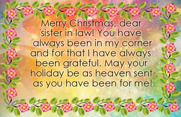 Christmas Message For Sister And Brother In Law