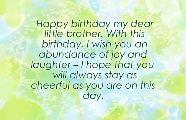Younger Brother Happy Birthday Wishes Younger Brother Happy Birthday Wishes