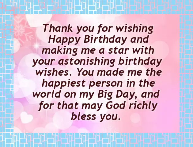 Thank You Notes For Birthday Wishes Thank You Notes For Birthday Wishes