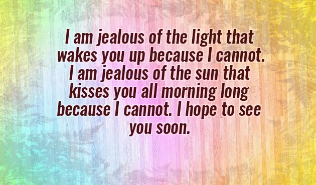 Romantic Good Morning Message For Long Distance Relationship