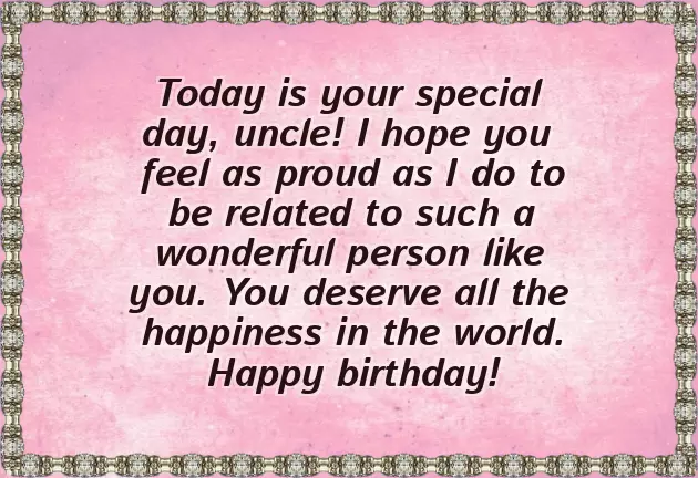 Uncle Birthday Wishes Uncle Birthday Wishes