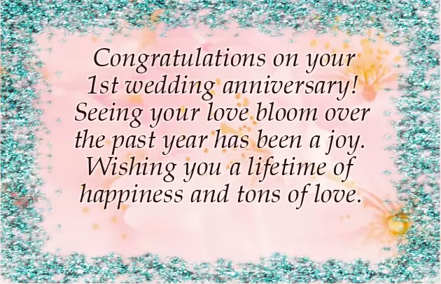 First Wedding Anniversary First Wedding Anniversary