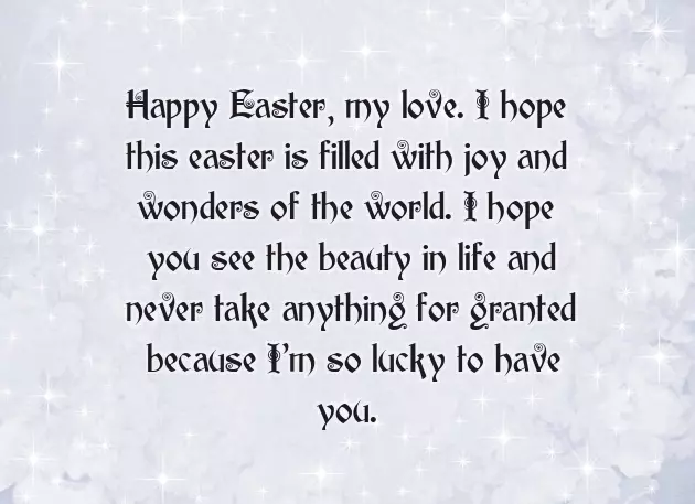 Easter Wishes For Boyfriend