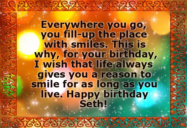 Happy Birthday Seth Happy Birthday Seth