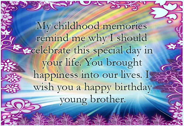 Happy Birthday Wishes For Younger Brother In English Happy Birthday Wishes For Younger Brother In English