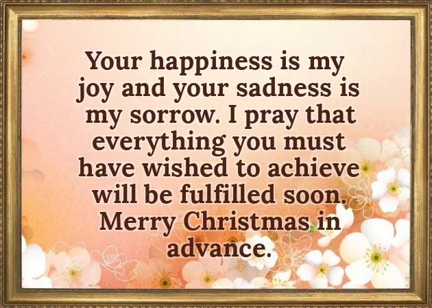 Advance Christmas Message Advance Christmas Message