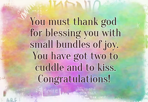 Congratulations For Twins Baby Girl