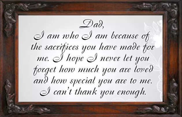 A Message To A Father