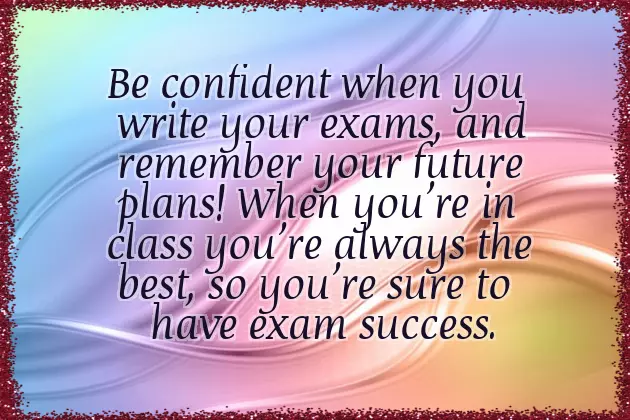 Best Wishes For Examination