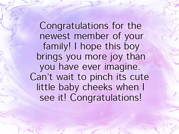 Congrats On Son Birth