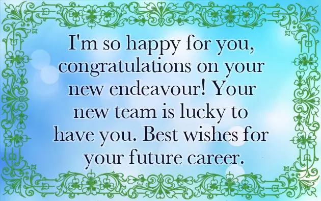 New Job Good Wishes New Job Good Wishes