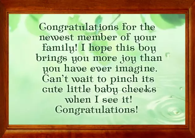 Wishes New Baby Boy Wishes New Baby Boy