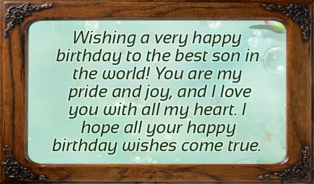 Sweet Birthday Wishes For Son Sweet Birthday Wishes For Son