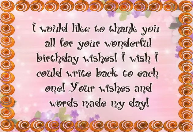 Thank You For The Warm Greetings On My Birthday Thank You For The Warm Greetings On My Birthday