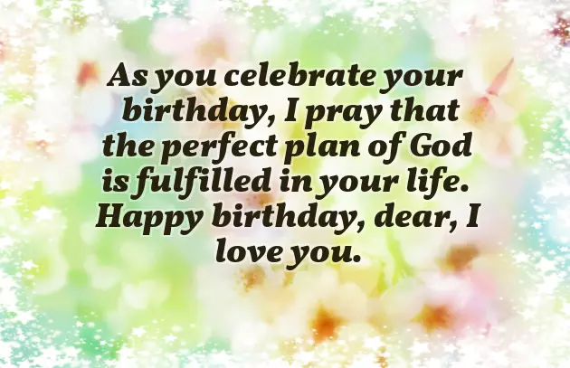 Happy Birthday Prayer Text
