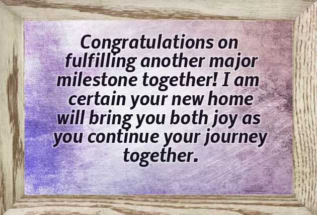 Congratulations On Your New Property