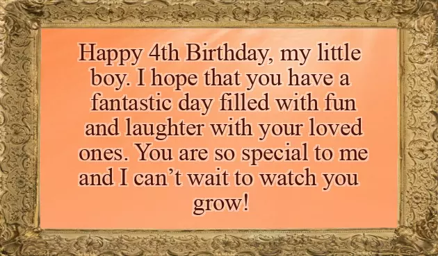 Birthday Wishes For Baby Boy 4Th Birthday Birthday Wishes For Baby Boy 4Th Birthday