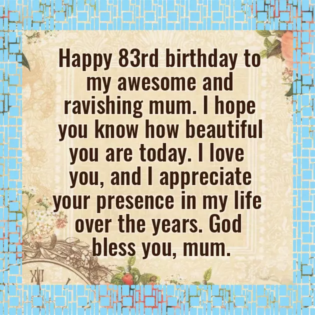 Happy Birthday 83 Year Old Happy Birthday 83 Year Old