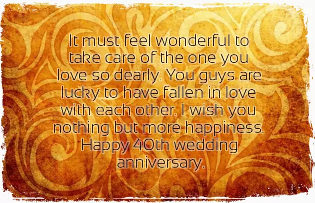 Ruby Wedding Anniversary