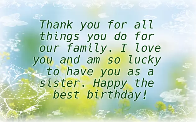 Happy Birthday Quotes For Younger Sister