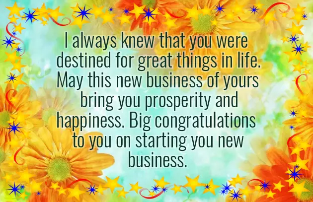 Wishes On New Business