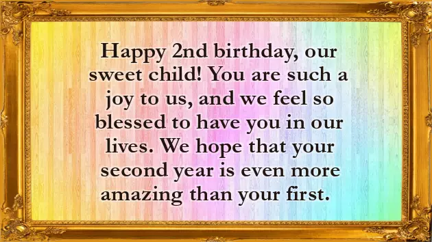 Second Birthday Quotes For Baby Girl