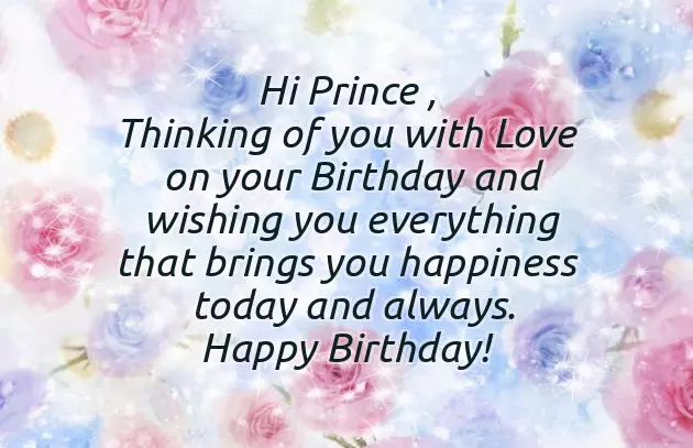 Happy Birthday My Little Prince