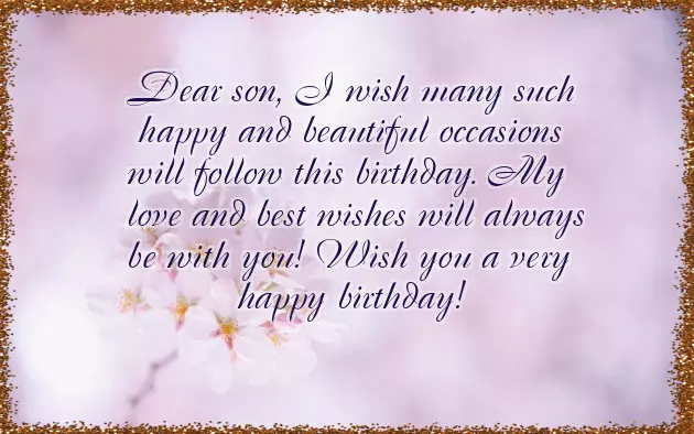 Happy Birthday Wishes For Lovely Son