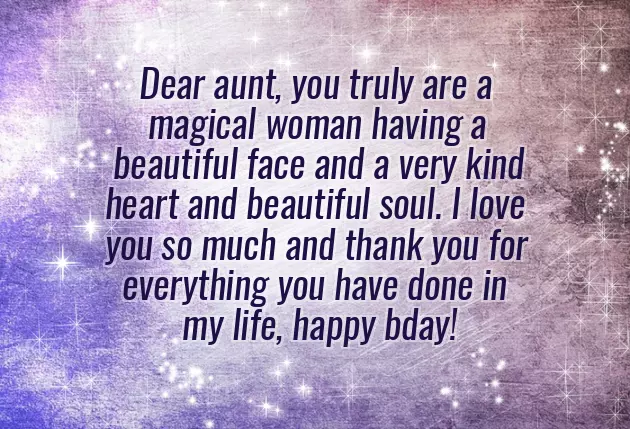 Happy Birthday Wishes For Aunty