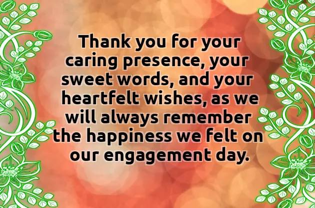 Our Engagement Wishes Our Engagement Wishes