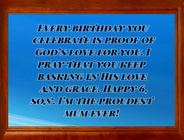 Nephew 6Th Birthday Wishes