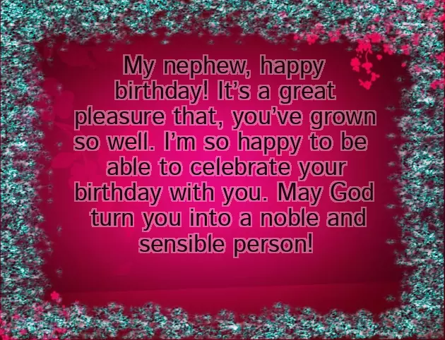 Happy Birthday Blessings To My Nephew