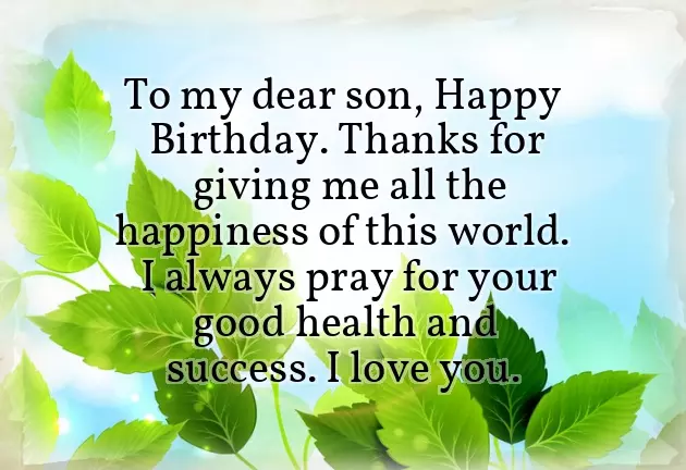 Wishing Happy Birthday To Child