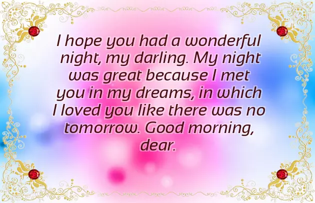 Good Morning Have A Nice Day My Love