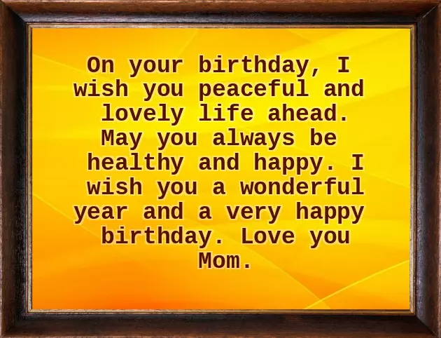 Happy Birthday To My Beloved Mom