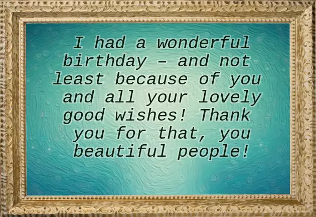 Thank U For Your Birthday Wishes Thank U For Your Birthday Wishes