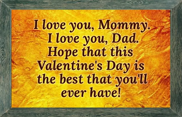 Valentine Message For Parents From Child Valentine Message For Parents From Child