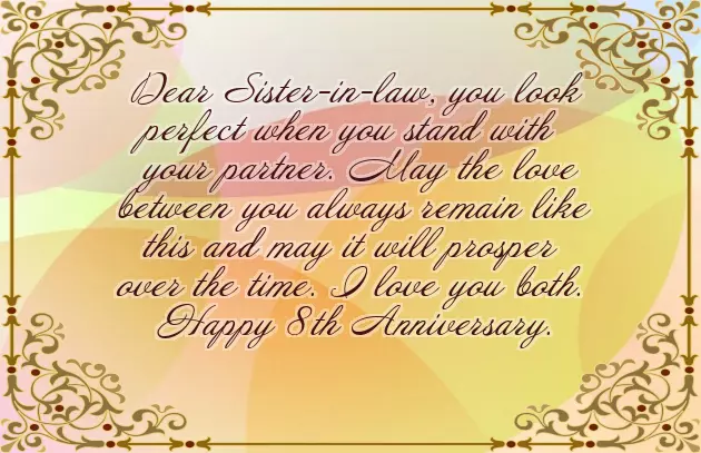 Sister In Law Marriage Anniversary Wishes Sister In Law Marriage Anniversary Wishes