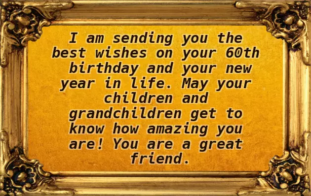 Birthday Wishes To 60 Year Old Man