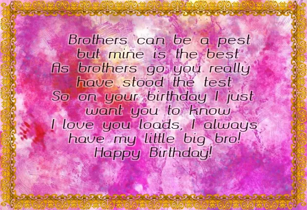 Best Wishes For Brother Birthday Best Wishes For Brother Birthday