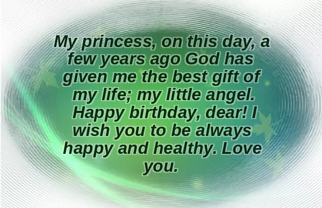 Birthday Wish For My Little Daughter
