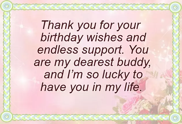 Thank U Message For Birthday Wishes To Friends Thank U Message For Birthday Wishes To Friends