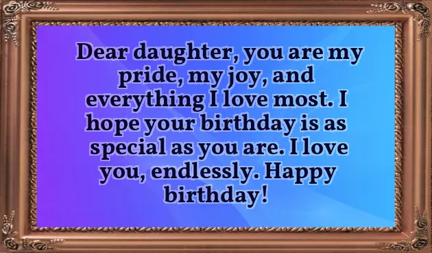 Happy Birthday Youngest Daughter