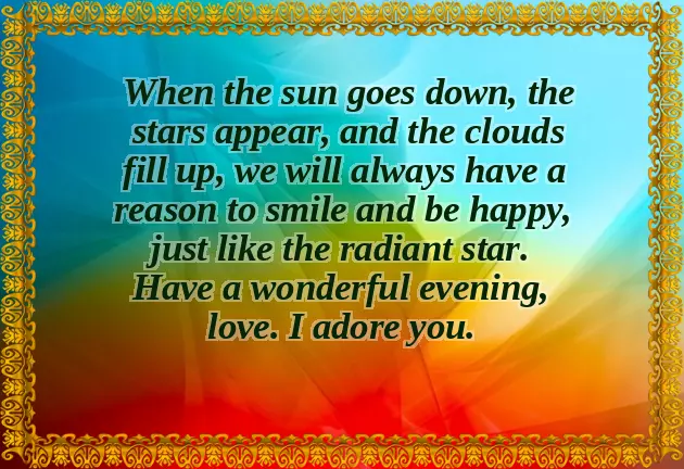 Good Evening Text Good Evening Text