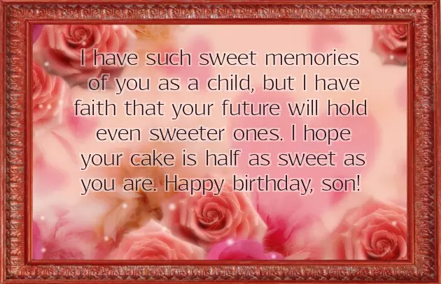Quotes For Son Birthday Wishes