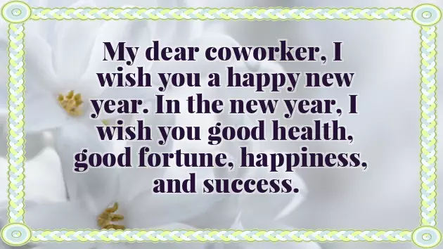 New Year Wishes To Boss And Colleagues New Year Wishes To Boss And Colleagues